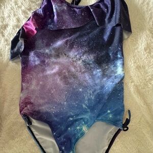 Galaxy Print One-Piece Swimsuit